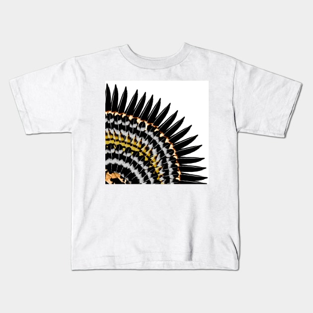 Feather Fringe Kids T-Shirt by AmayaBrydon